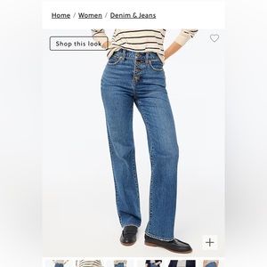 J Crew Wide Leg Jeans
